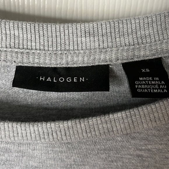 HALOGEN gray pullover sweatshirt from Nordstrom size XS - Picture 2 of 5